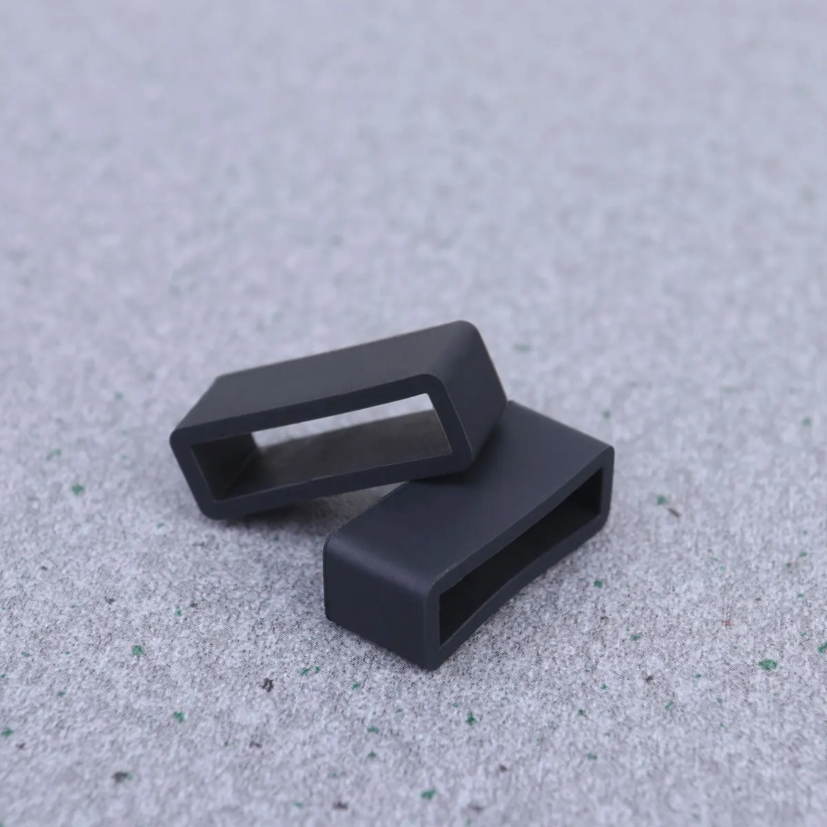 2 szt. 22mm Pierścienie do pasków zegarków z wysokiej jakości materiału, elastyczne, wytrzymałe, łatwe do założenia na nadgarstku, czarne paski do zegarków, uchwyty do pasków zegarków