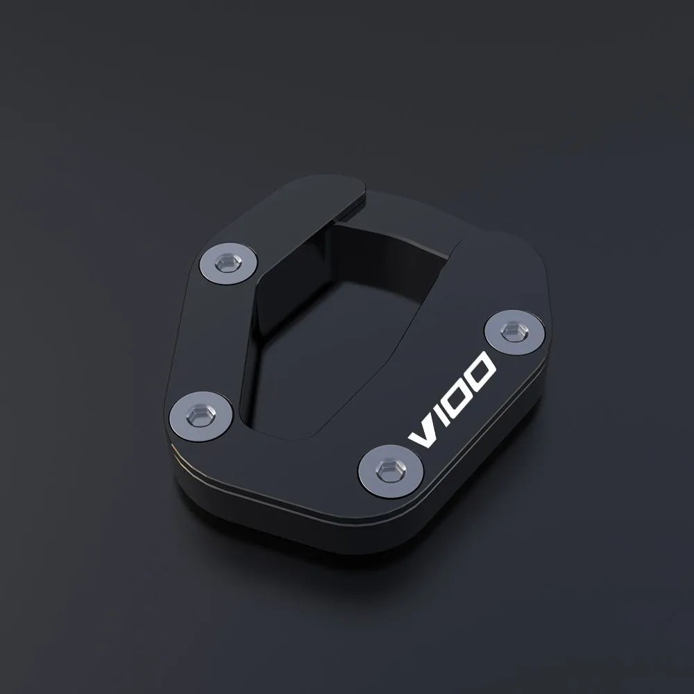 2023 2024 لـ Moto Guzzi V100 V 100 Mandello S حامل جانبي تكبير مسنده دعم أكبر تمديد ملحقات الدراجة النارية #4