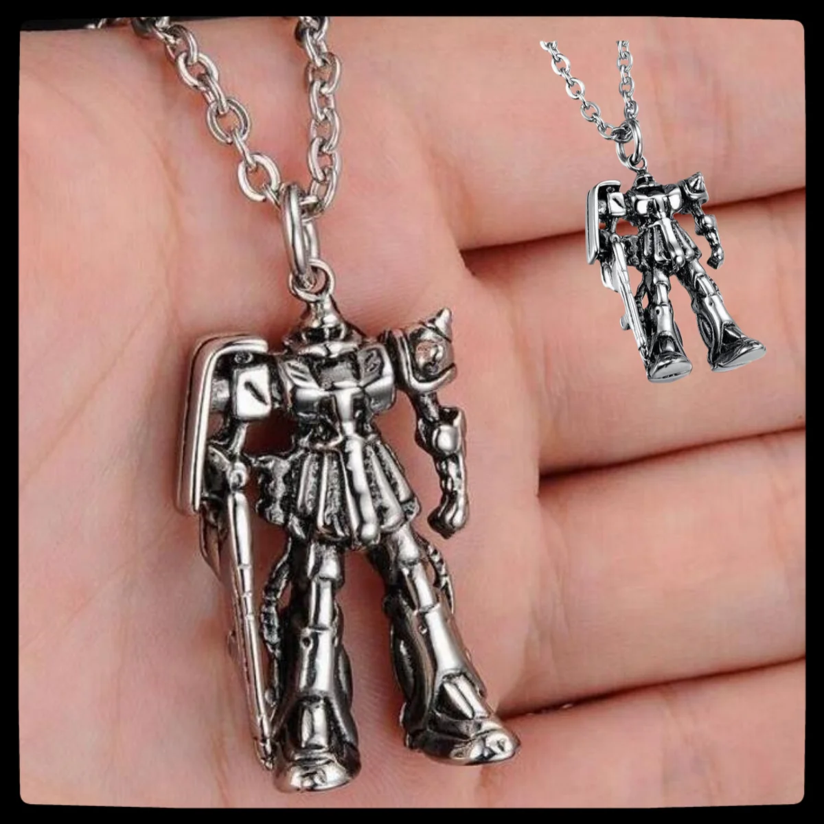 المحولات الرسوم المتحركة الأجهزة الطرفية الكرتون روبوت قلادة الرجال الفولاذ المقاوم للصدأ اكسسوارات الدمى هدايا عيد الهالوين #1