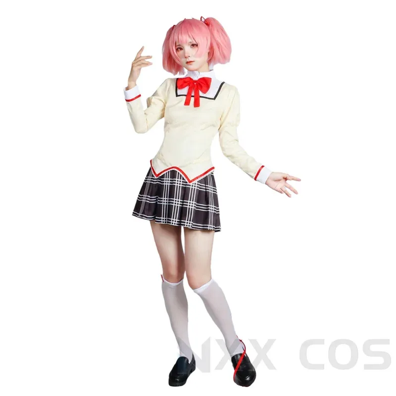 

Puella Magi Madoka Magica Косплей Kaname Madoka Akemi Homura Miki Sayaka Tomoe Mami Sakura Kyoko Косплей Костюм Школьная форма