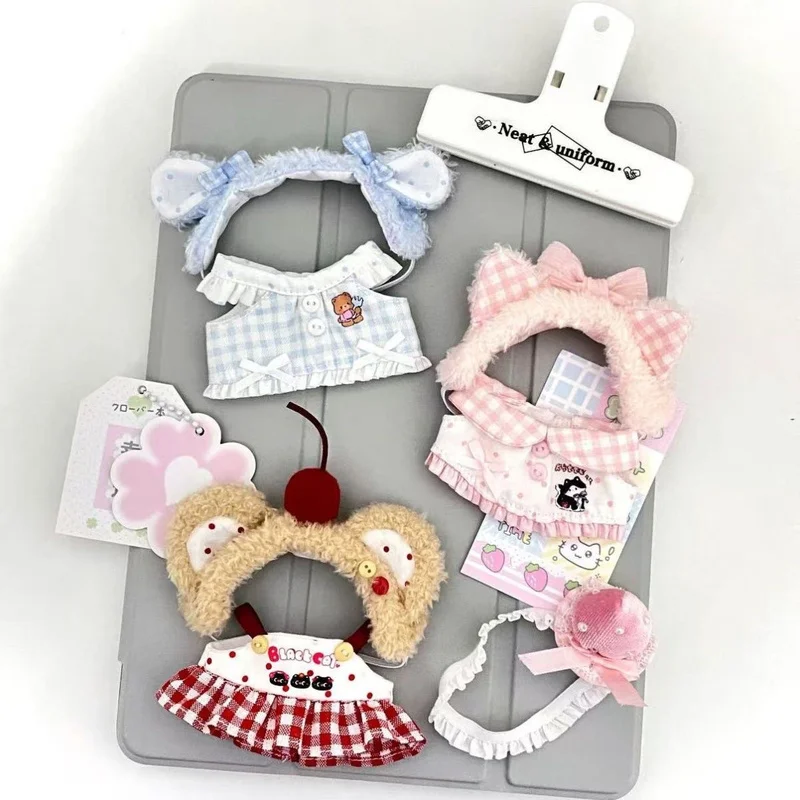 10 cm zomer nieuwe snoep schattig leuk huis serie katoenen pop pop kleding serie jurk pop pak jurk voor kawaii zonder attributen