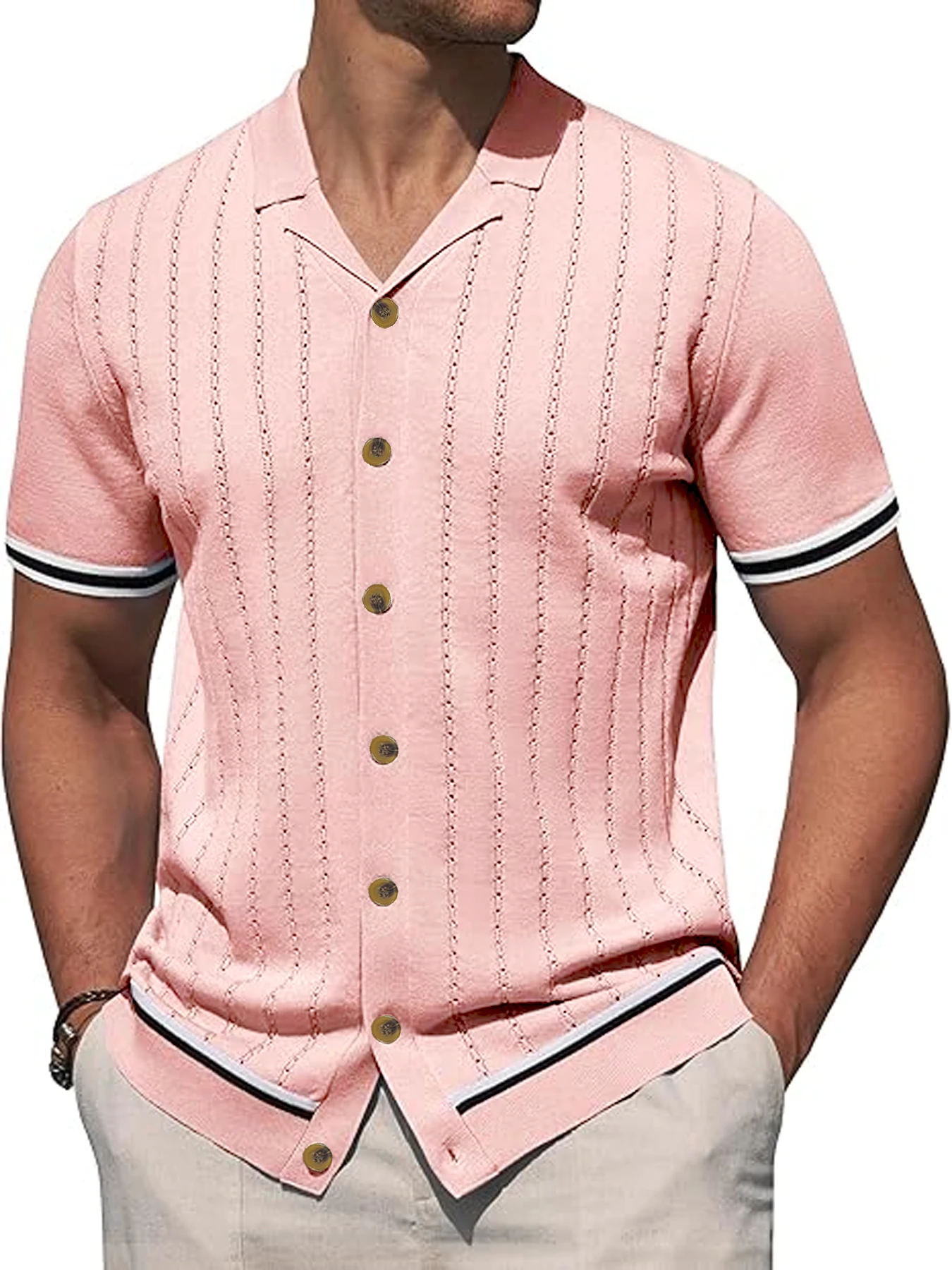 Thumbnail 3 - #10 Mens Button Front Knit Cardigans List of Top Picks