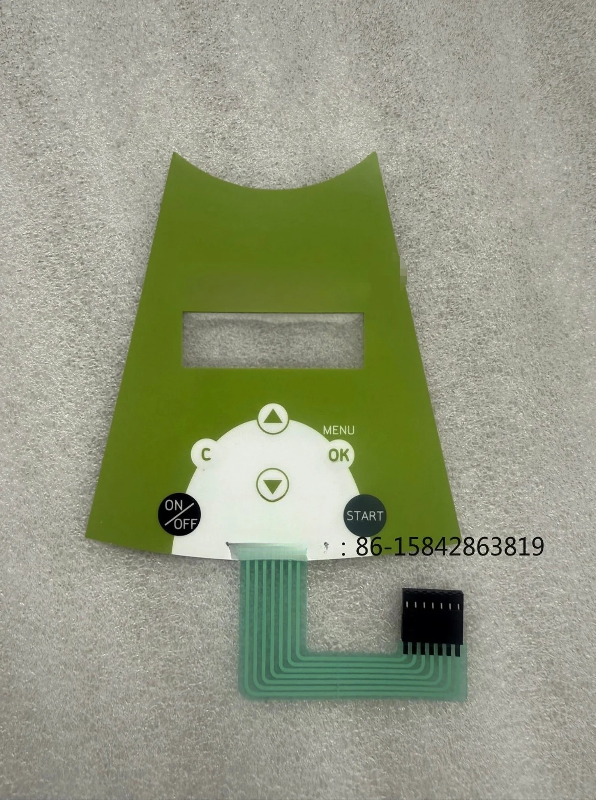 

Vacuum pump button plate
