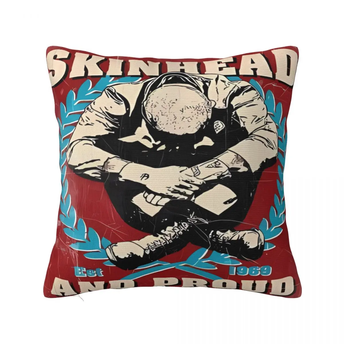 Skinhead And Proud Pillowcase Cushion Kid Cushion Cushion Cover Bed Decorative Pillows Customizable