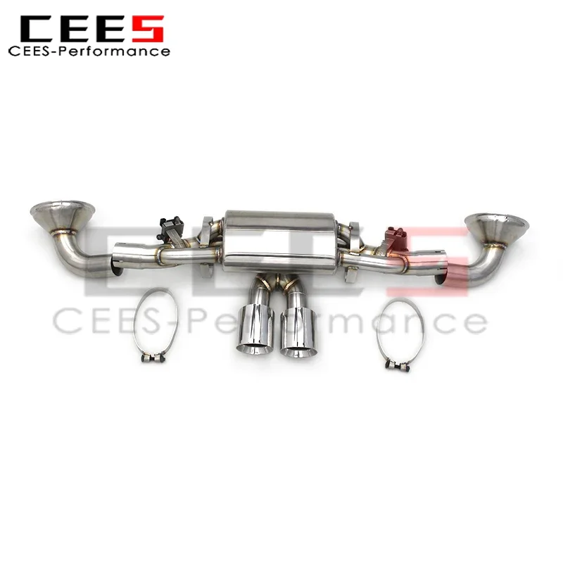 CEES  Racing Exhaust pipes For Porsche 911 992 GT3 4.0 2017-2023 Stainless Steel Racing Car valvetronic Catback Exhaust System