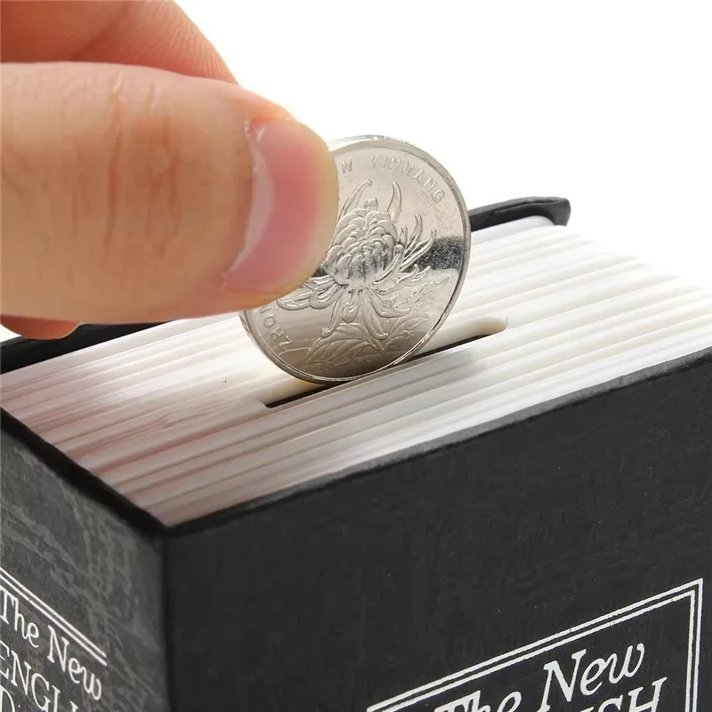 Secret Book Safe with Key Lock - Discreet Household Cash Storage Box Jewelry Money Safety Collection Case Secure Locker
