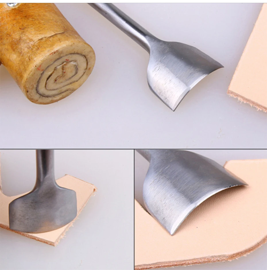 Qjh 9 Größen Leder bogen kurvens ch neider Bastel gurt Gürtel DIY Bogen flacher Kurve Ende Ecke plattiert Stanz werkzeug 10-50mm – Detail 6
