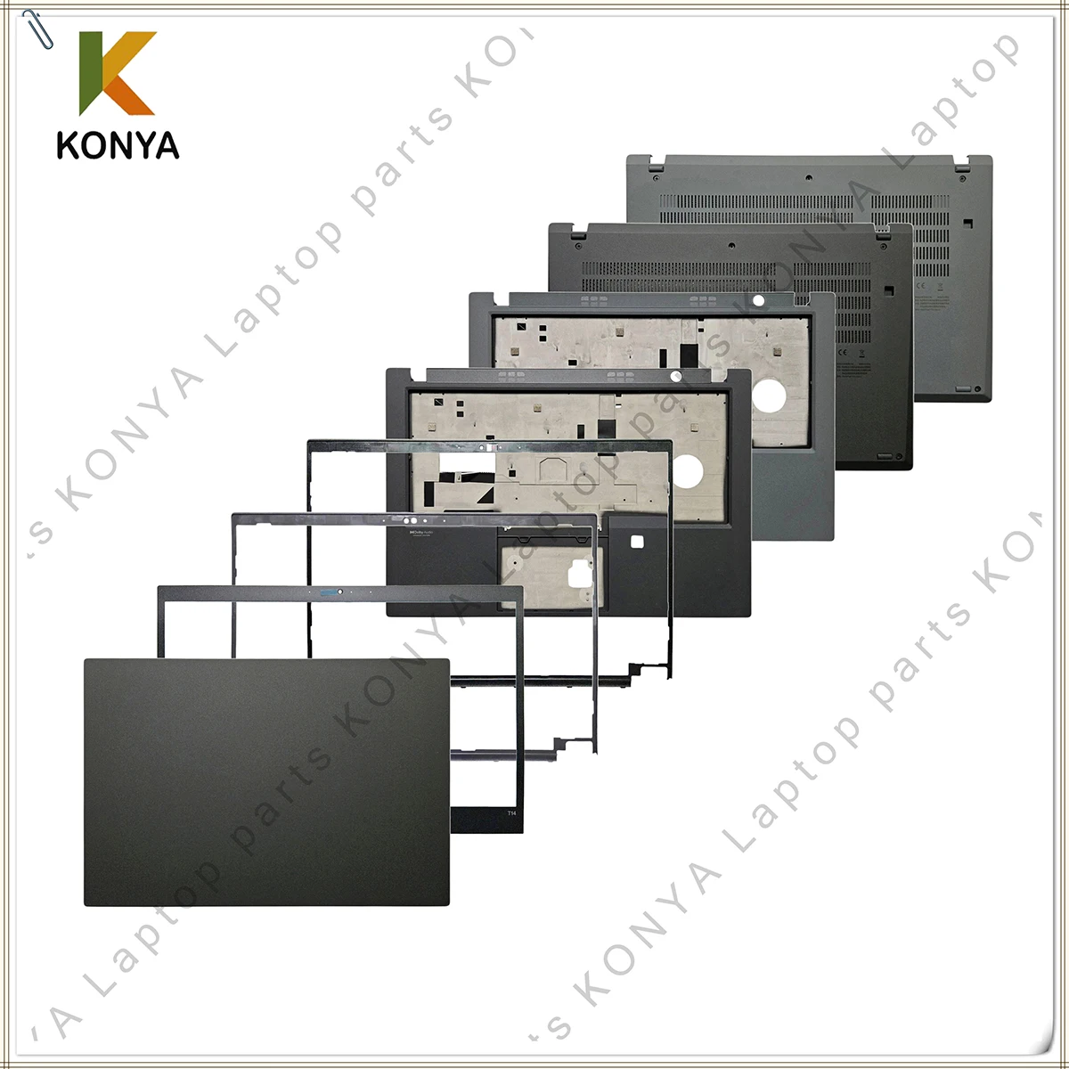 For Lenovo Thinkpad T14 P14S Gen 1 2 T490 T495 P43S Series Laptop LCD Back Cover/Front Bezel/Palmrest/Bottom Case/Parts