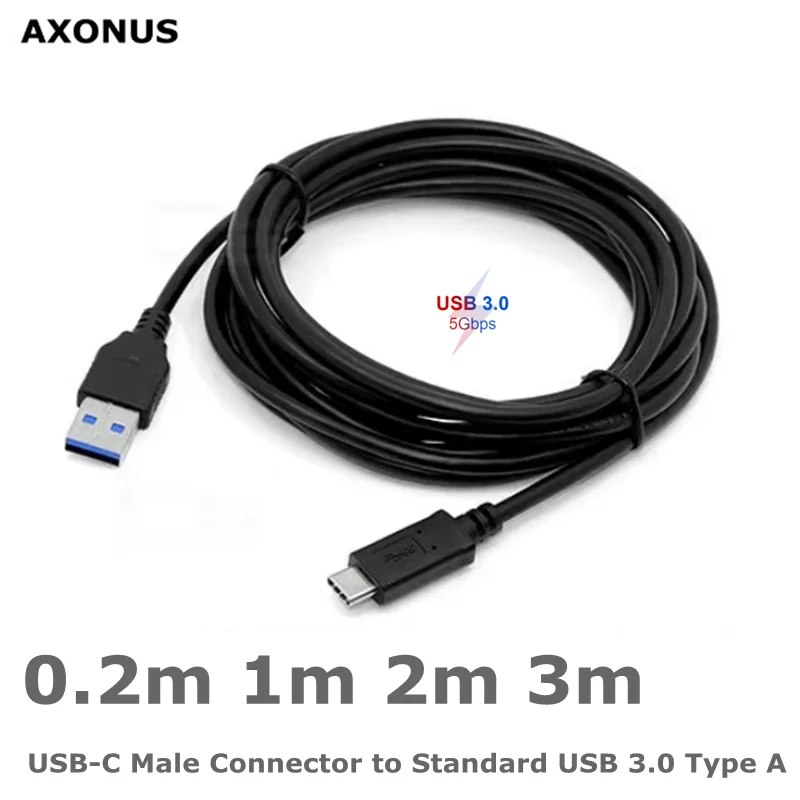 3m 2m High-Speed USB 3.1 Type C USB-C Male Connector to Standard USB 3.0 Type A male Fast Charge Data Cable for Samsung Huawei