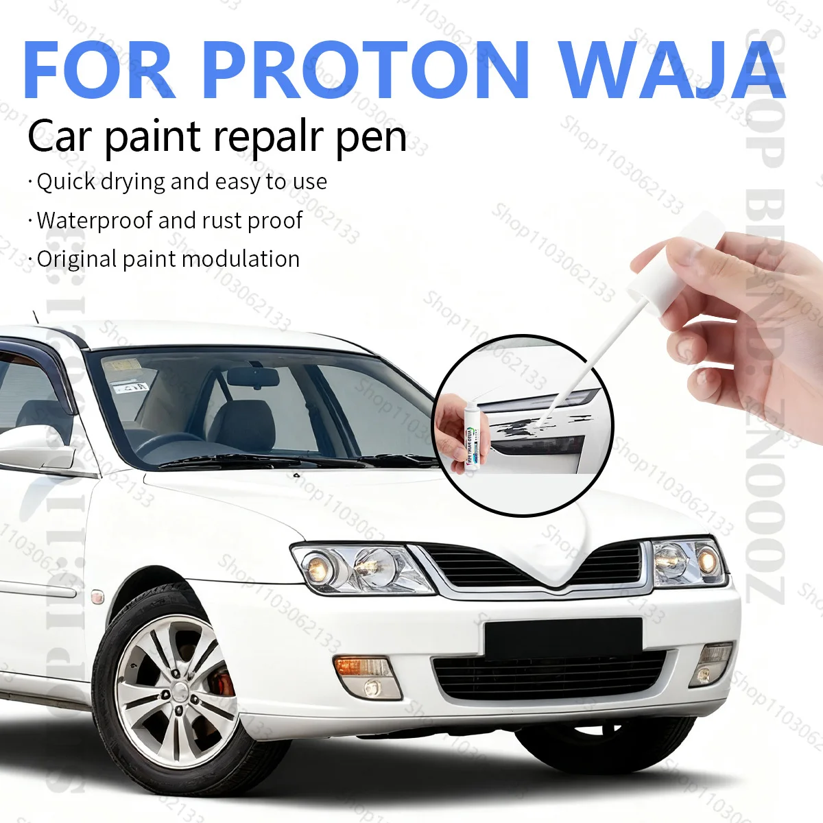 

Ручка для ремонта автомобильной краски, аксессуары для ремонта царапин, черный A0034 синий A0019 золото A0050 красный A0016 для 2000-2021 PROTON WAJA
