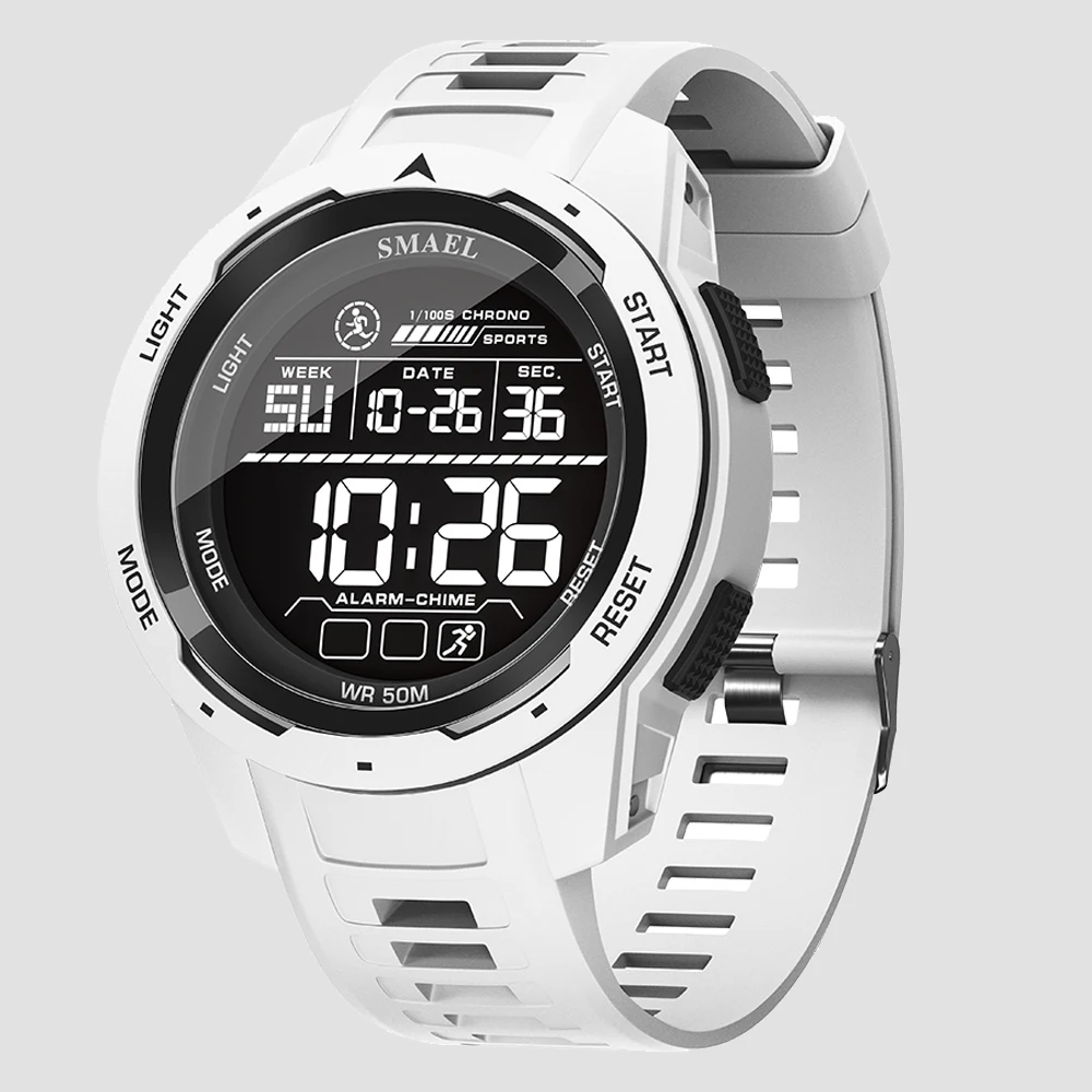SMAEL Brand Men Electronics Watch Outdoor Sports Waterproof Big Dial Digital LED Alarm Digital-watch 8105 Sport Watch