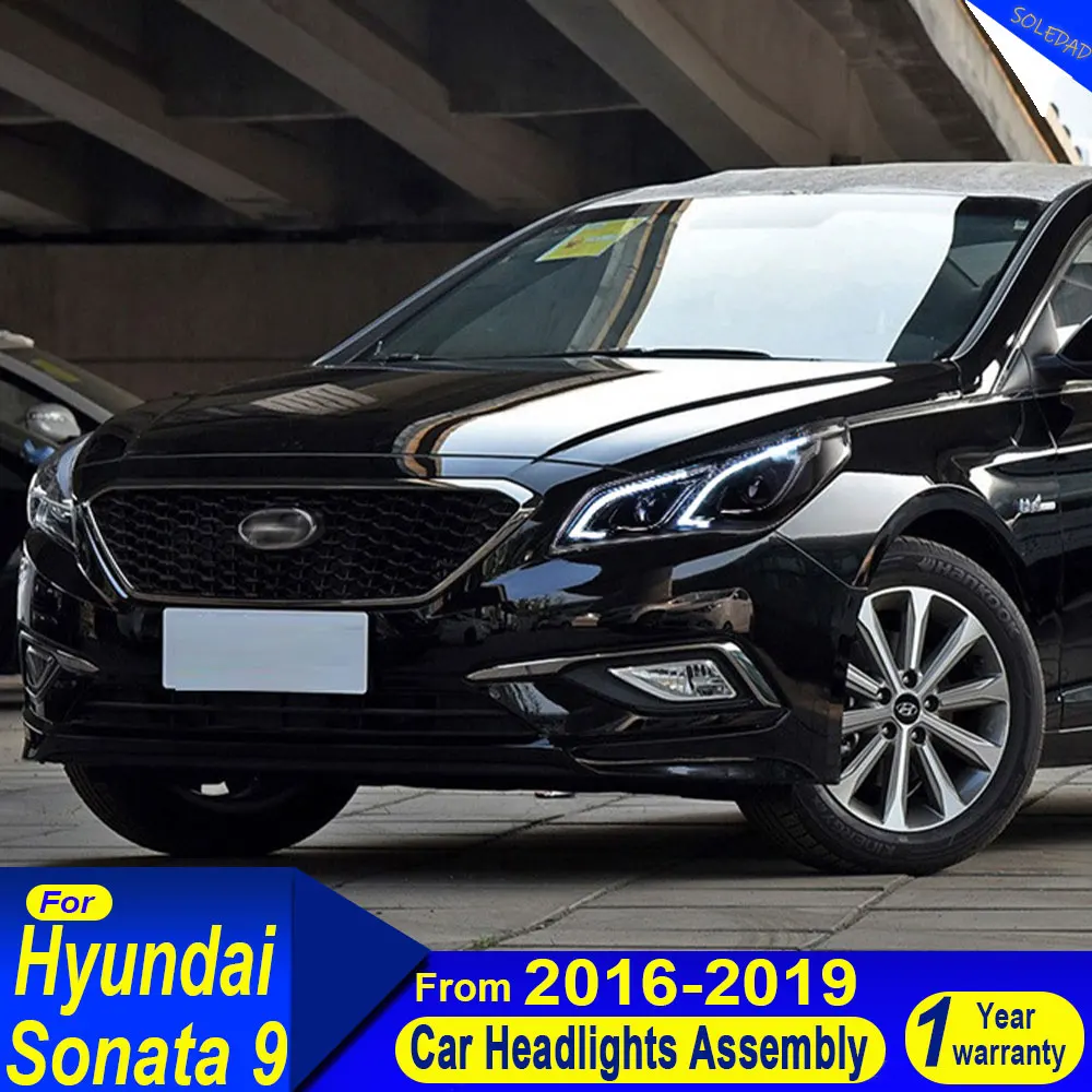 HeadLights for HYUNDAI SONATA 9 2016-2019 new style full led DRL Car head lamp Assembly Signal Auto Accessories Modified Lamp