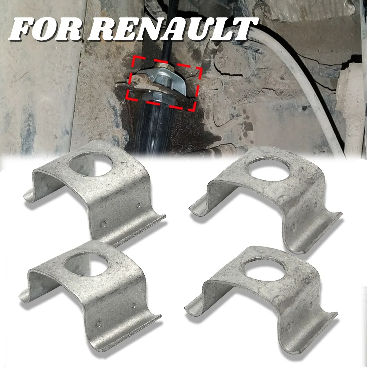 

Car Brake Hose Line Fixing Securing Clips Bracket Retaining Spring Rivets For RENAULT LOGAN MODUS GRAND MODUS TWINGO VEL SATIS