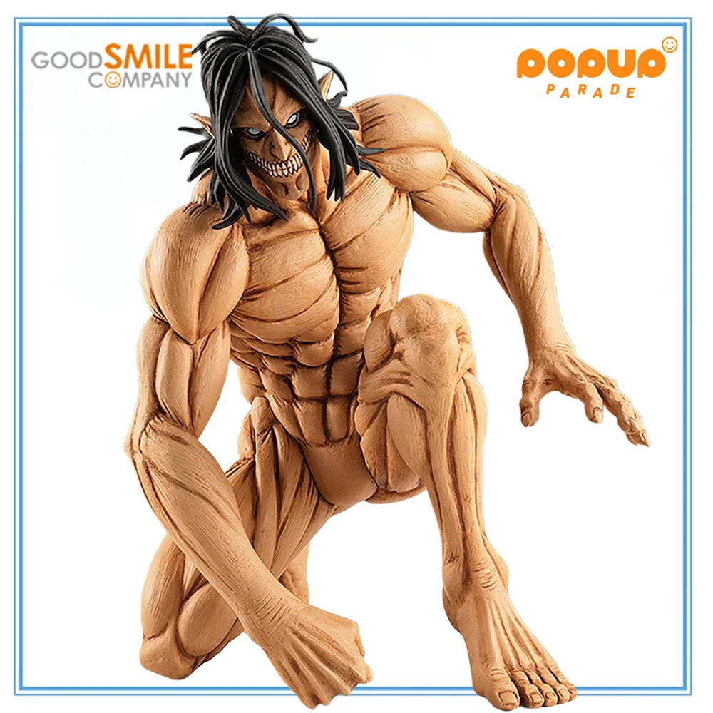

100% Original GOOD SMILE COMPANY POP UP PARADE Shingeki No Kyojin Eren Yeager Collection Series Model Toys Model Decoration