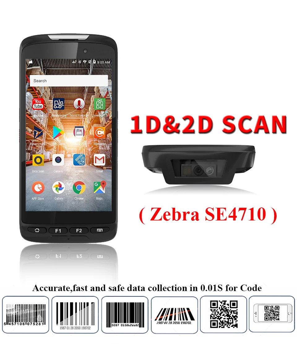 Imagem -03 - Dispositivo Handheld da Posição Pda do Varredor do Código de Barras Terminal de Dados do Leitor Pda Andróide 11 Ósmio 4g 64g Gms 4g Lte Nfc Rfid Pda 2d Laser 5