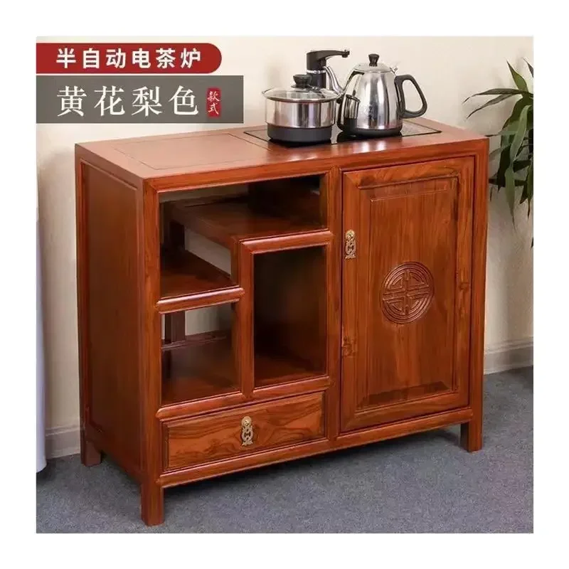 Complete set of solid wood coffee tables with side cabinets and small coffee tables 5