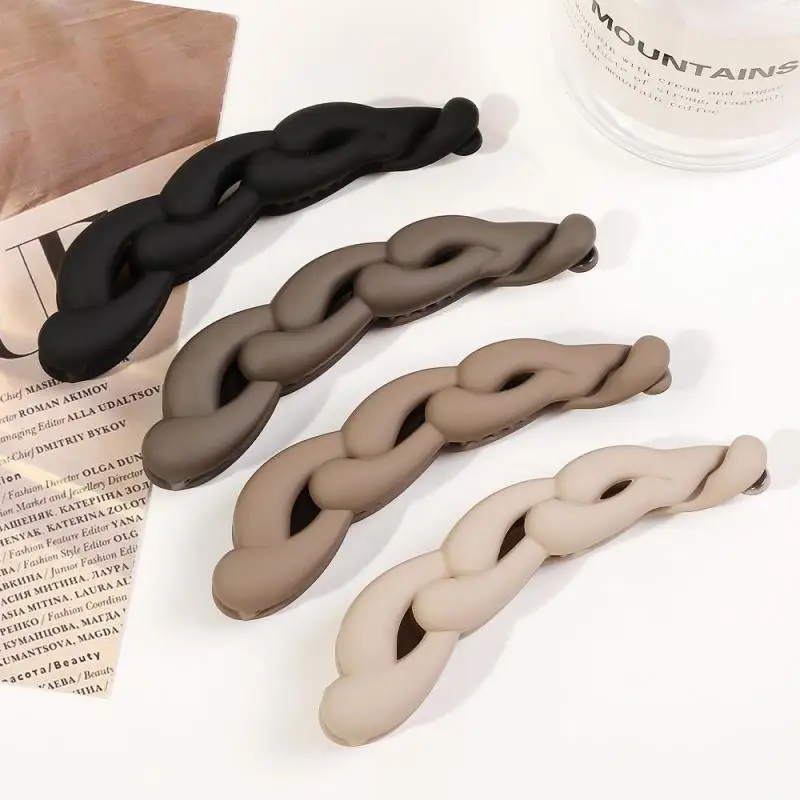 Horsetail Clip Bobby Pin Frosted Banana Clip Vertical Clip Back Head Twist Hair Clip Hair Grip Ponytail Clip Hair Accessories