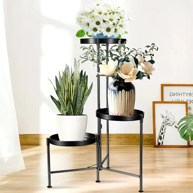 Extra Wide  Tall Plant Stand Indoor Outdoor Extra High Tier Heavy Duty Metal Plant Rack Organizer Flower