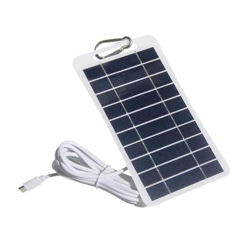 Portable Solar Panel 5V 2W Solar Plate With USB Safe Charge Stabilize Battery Charger For Power Bank Phone Outdoor Camping Home