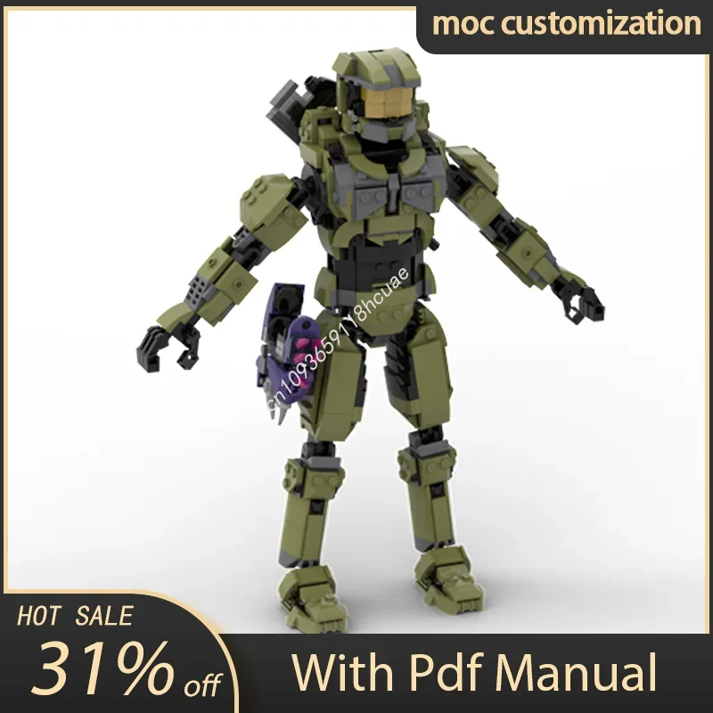 

775pcs MOC Video Game Series Protagonist Model Master Chief John Building Blocks Assembly Bricks Toys Kids Education DIY Gifts
