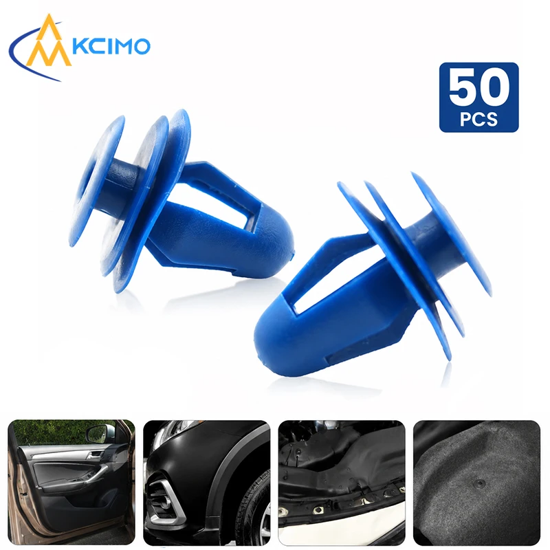

50Pcs Auto Plastic Clips Car Body Panel Fastener Retainer Bumper Fender Fixing Snap Clips