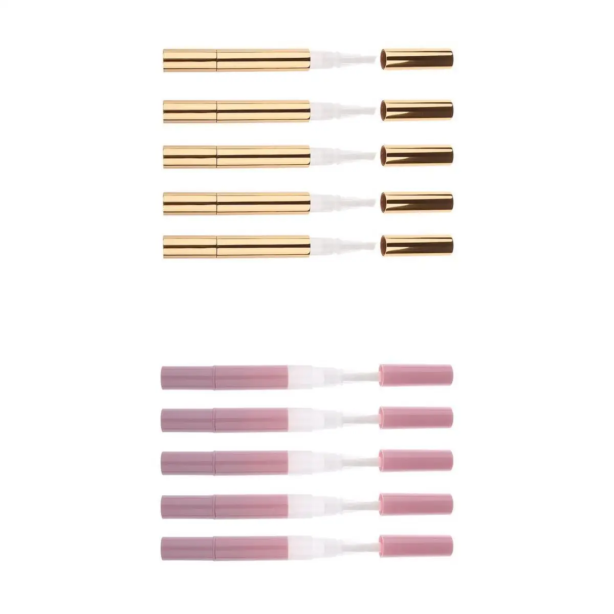 Cosmetic Container Tube Aluminum Refillable Twist Pen for Lip Balm Nail Polish and Perfume Use