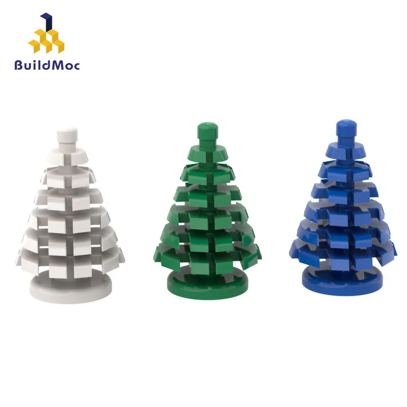 

10PCS Assembles Particles 2435 2x2x4 Small Christmas Tree Mini Bricks Building Blocks DIY Replaceable Parts Toys For Children