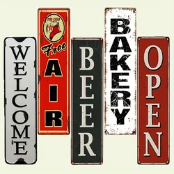 1pc RetroMetal Signs Rustic Street Signs Amusement Park Scenic Road Signs Country Wall Man Cave Metal Signs Decorative Signs