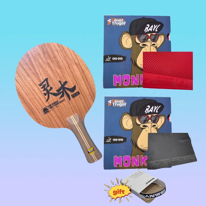 

Лезвие для настольного тенниса BOLI ​ Либа ​ ​ Черное дерево Палисандр Весло для пинг-понга Sauer Troger Monkey Rubber OX