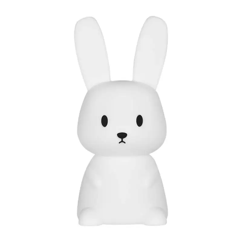 

Bunny Night Light Color Changing Cute Lamp Silicone Bunny Light Animal Lamp Rechargeable Night Light Toddler Night Light For