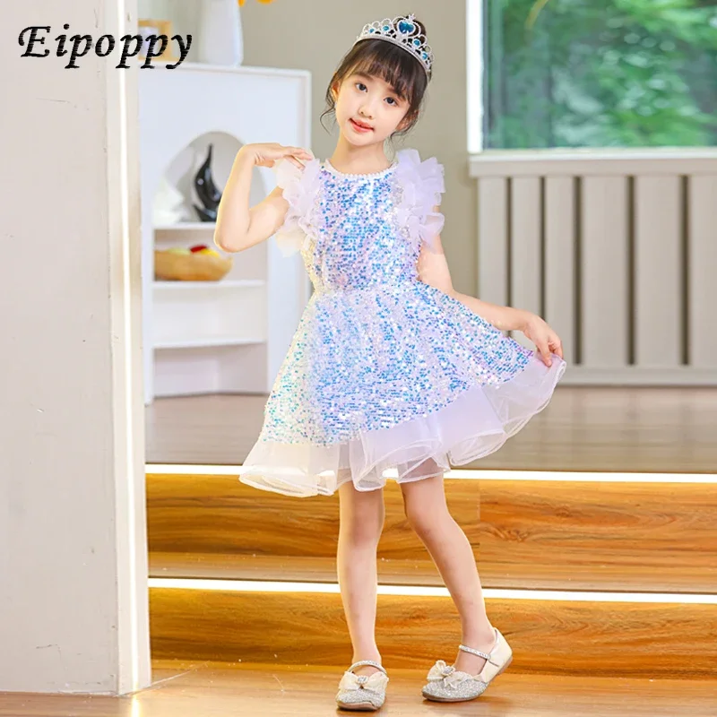 Pongsa Rock Pailletten Performance Kleid Prinzessin Rock