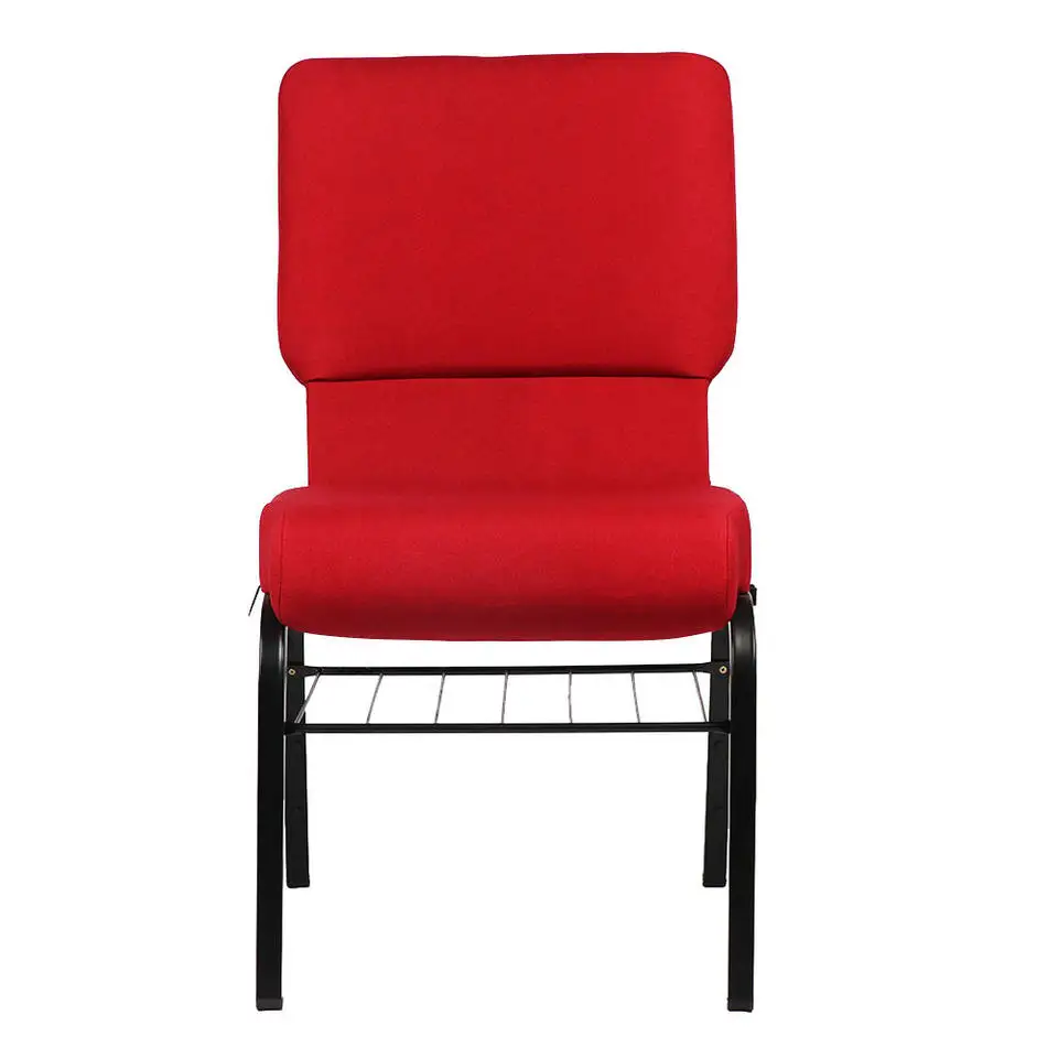 Wholesale Cheap Stackable Metal Interlocking Padded Auditorium Conference Event Church Chair