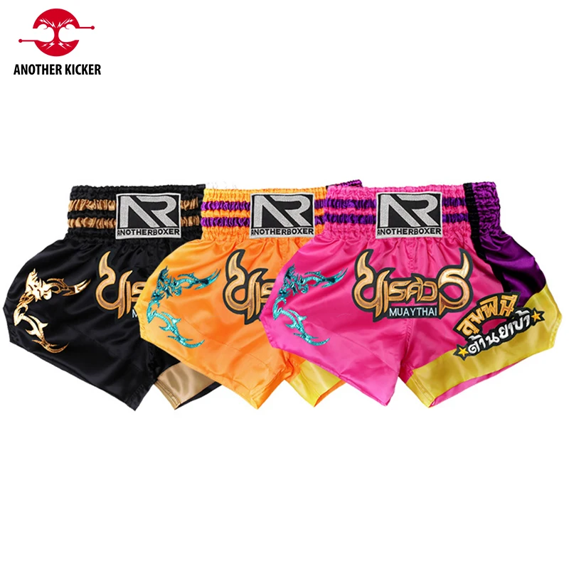 Muay Thai Shorts Gym Kickboxing Cage Fighting Training Pants Kick Boxing Shorts Womens Mens Kids Sanda Martial Arts MMA Uniform