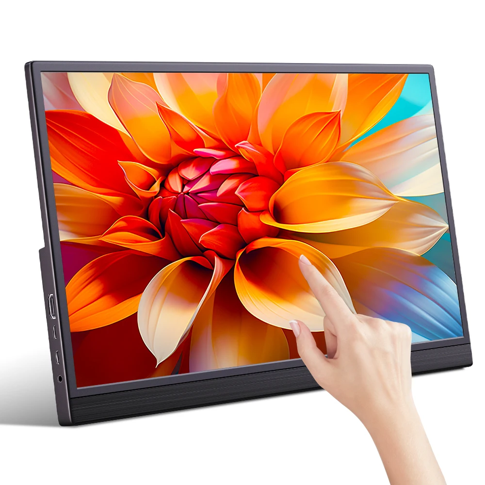 Przenośny monitor dotykowy 16/15,6/14/11,6 cala, ekran rozszerzający do laptopa gamingowego, monitor podróżny do Raspberry Pi/Laptopa/PS3/PS4 — zdjęcie produktu 7