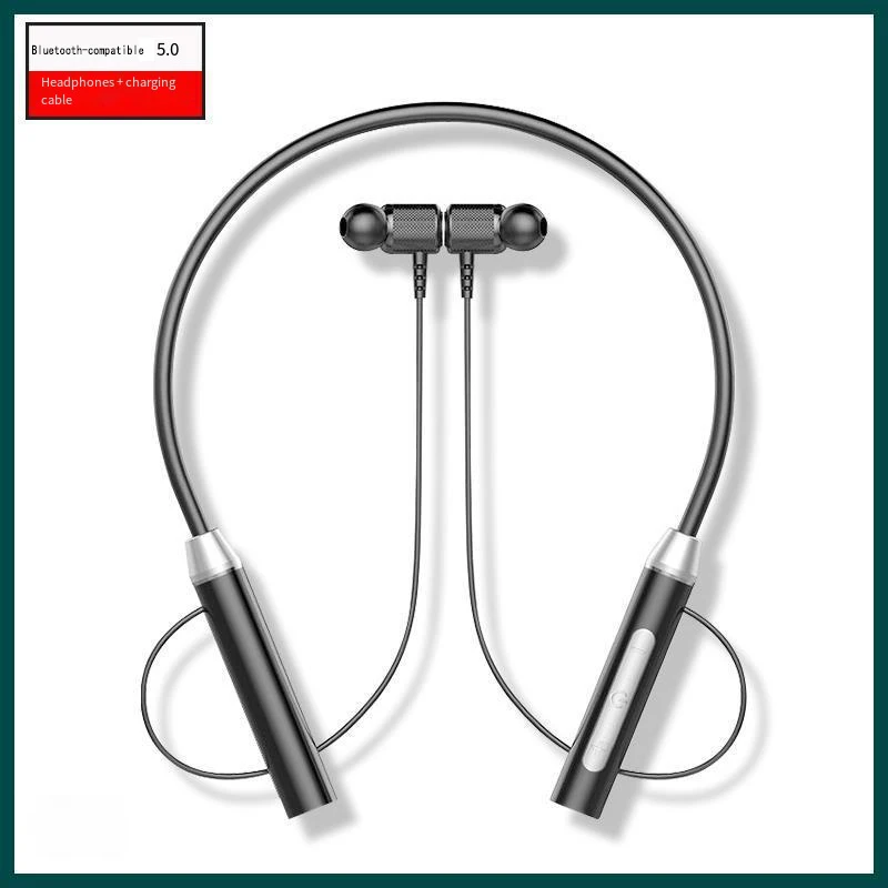 

Wireless Bluetooth Headphones In Ear Neck Hanging Double Ear Earphones Long Standby For Sports Running Headset Portable Audio