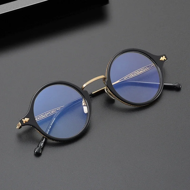 Fashion Round Glasses FrameJapan Handmade Titunium Optical Glasses Frame RLT-5927 Women Men Glasses Prescription Frame Shades