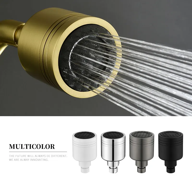 

Shower Head Water Saving High Pressure Spray Nozzle Water Massage Brass Adjustable Shower Head Spray Bathroom Accessories