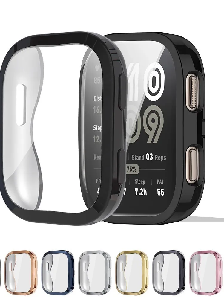 TPU Protective Case Full Coverage Frame Screen Protector Accessories Bumper Cover Shell for Amazfit Bip 6 Smart Watch