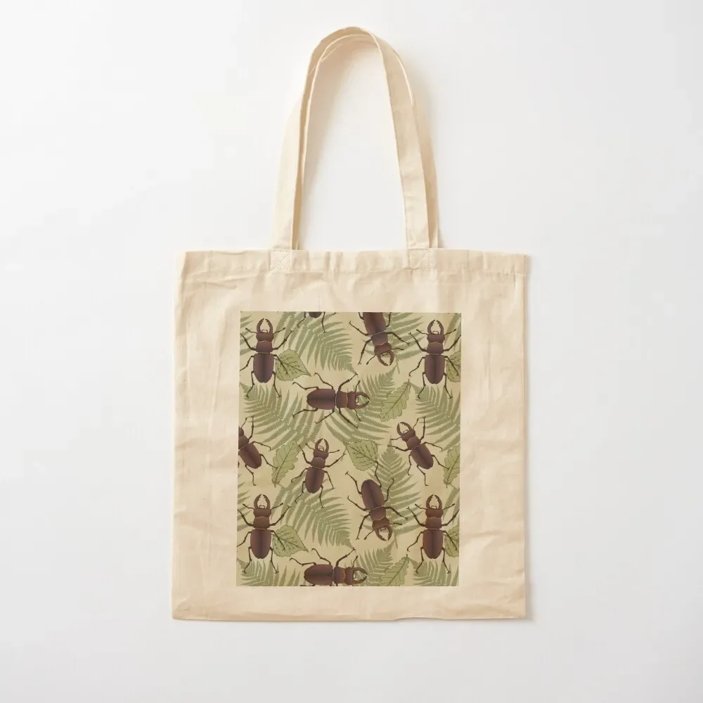 

Stag Beetle Nature Pattern Tote Bag tote bag woman shopper bags for women Tote Bag