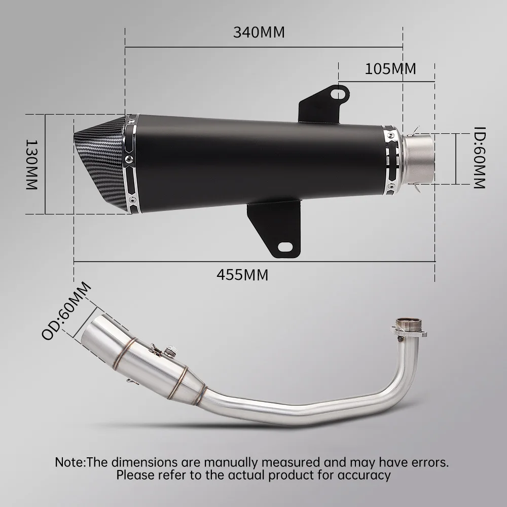 silenciador de escape moto for Forza350 FORZA NSS 350 2021-2024 Professional exhaust motorcycle