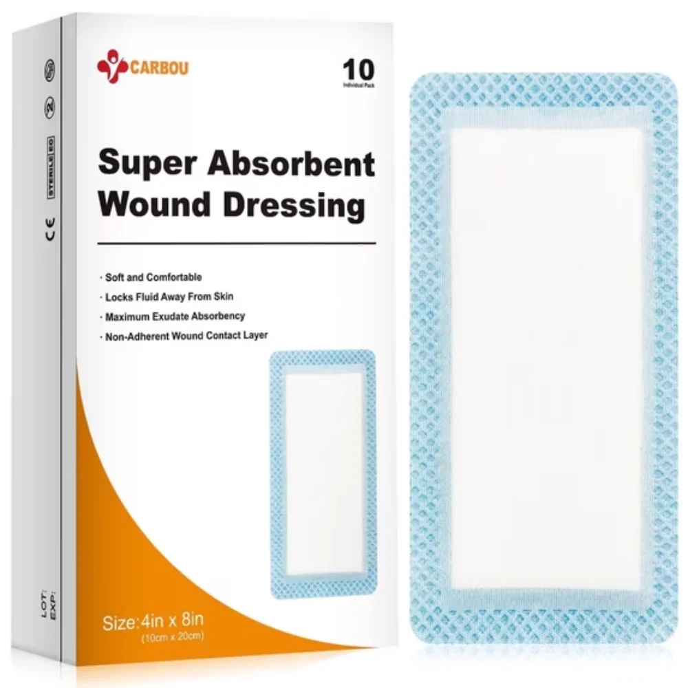 Carbou Super Absorbent Wound Dressing Pads 4