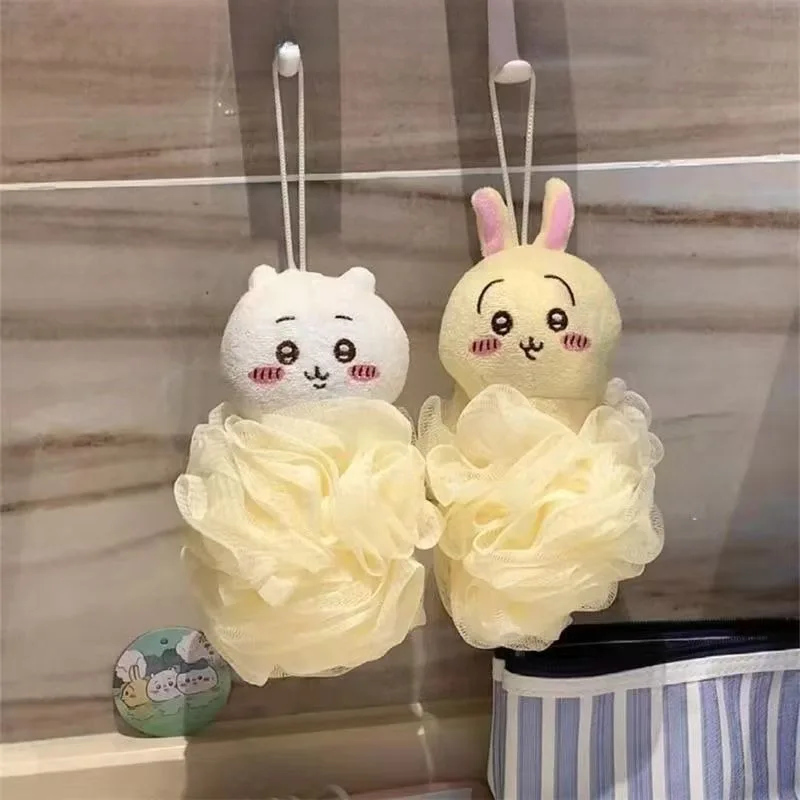 

New Kawaii Sanrio Chiikawa Super Soft and Cute High-value Cartoon Bath Ball 2-in-1 Durable Bathroom Product Children's Toy