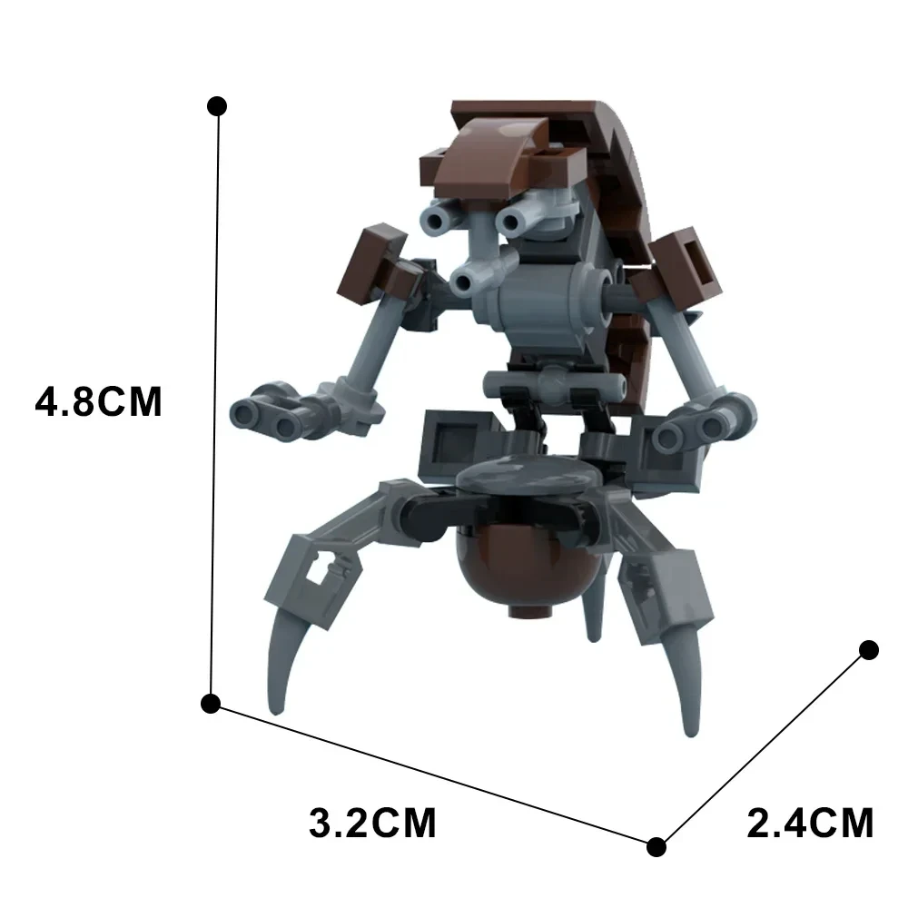 Moc Space Destroyer Droideka Sets The Clone Robot Destroyer Fighting Building Block Army Weapons Bricks Troopers