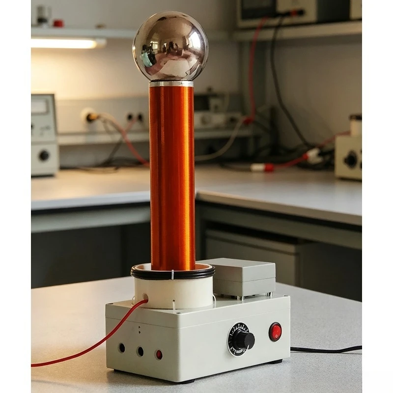 Tesla Coil Spark Gap Lightning Simulator Wireless Transmission Principle Demonstration Resonant Transformer High Voltage