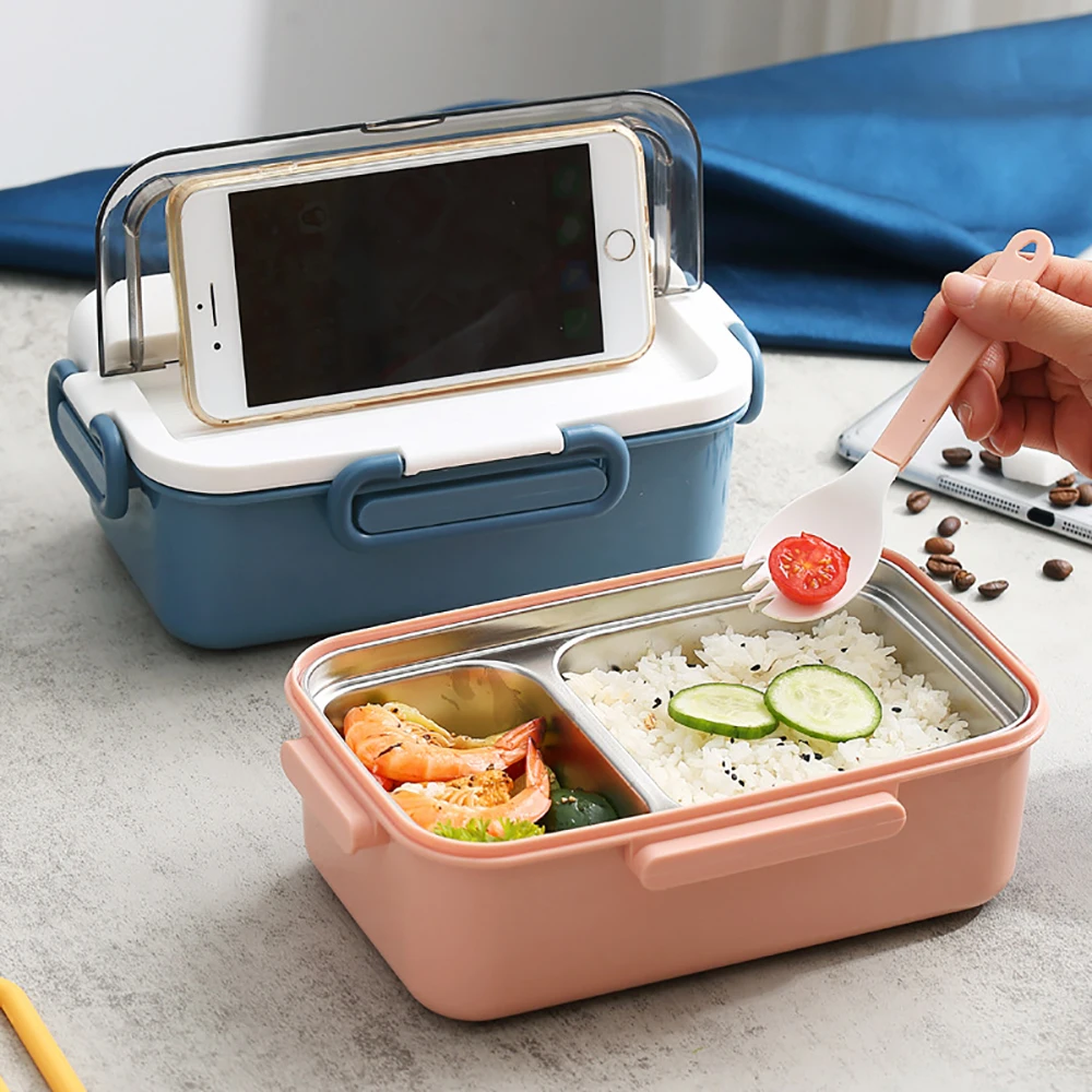 Boîte à déjeuner micro-wae Bento pour enfants, compartiments pour enfants, boîte à déjeuner pour enfants, école, Camping en plein air, pique-nique, conteneur de nourriture Portable