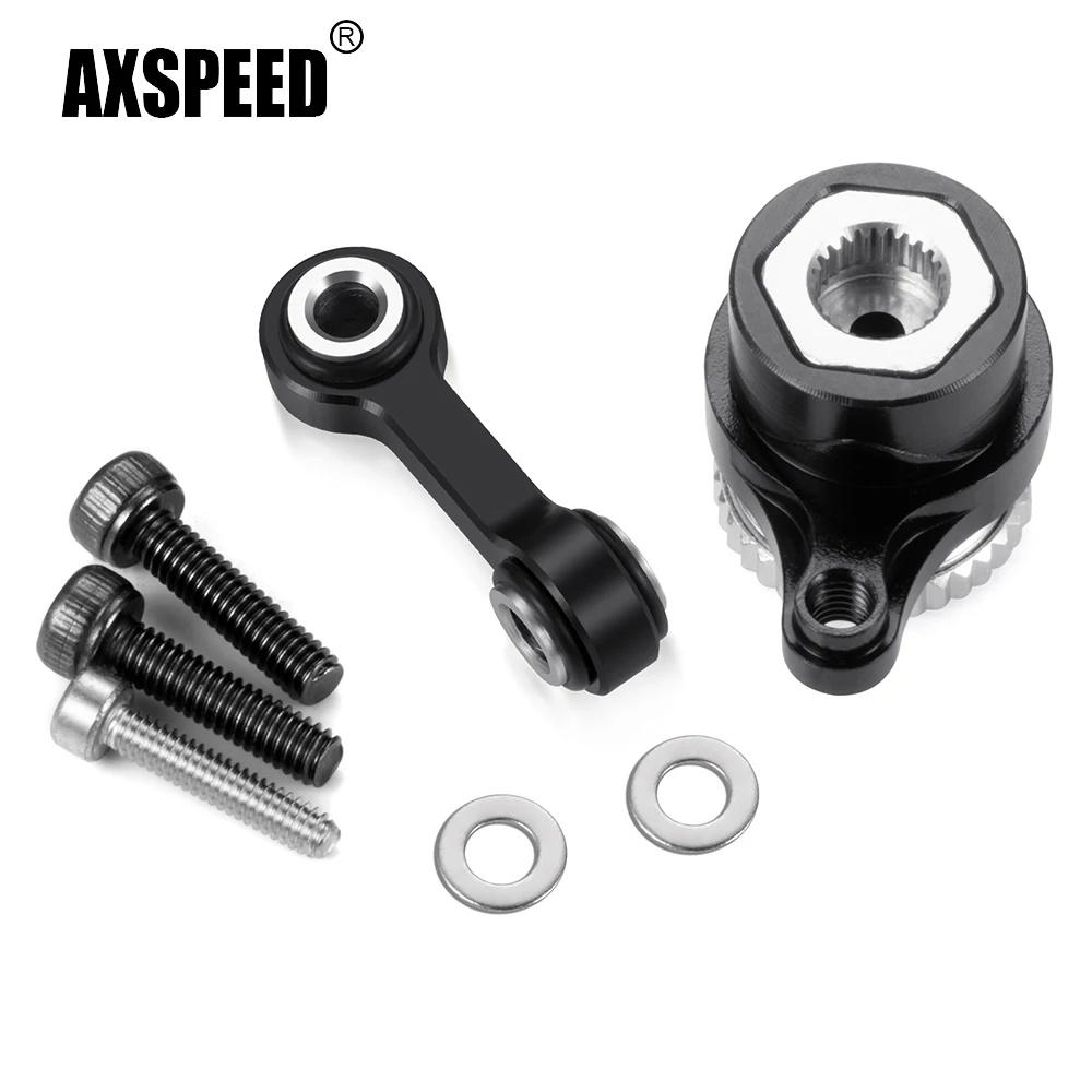 

AXSPEED Alu Alloy 25T Servo Arm with Steering Linkage Link Rod for ARRMA GRANITE GROM 1/18 RC Car Monster Truck Upgrade Parts