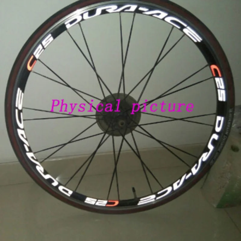 MTB Road Bike Wheels Stickers for DURA ACE C25 of 700C Vinyl Antifade Carved Craft Racing Rims Replacement Decals Free Shipping