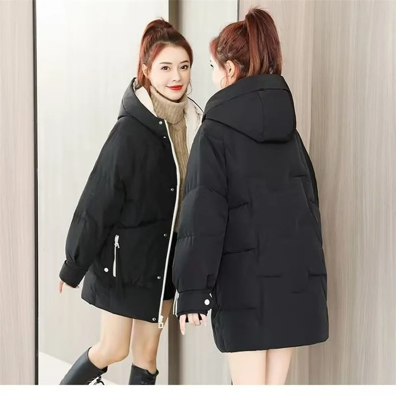 

Off-season Eiderdown Cotton-padded Jacket Women's Long Winter 2025 New Korean Version Of Loose Padded Cotton-padded Casual Coat