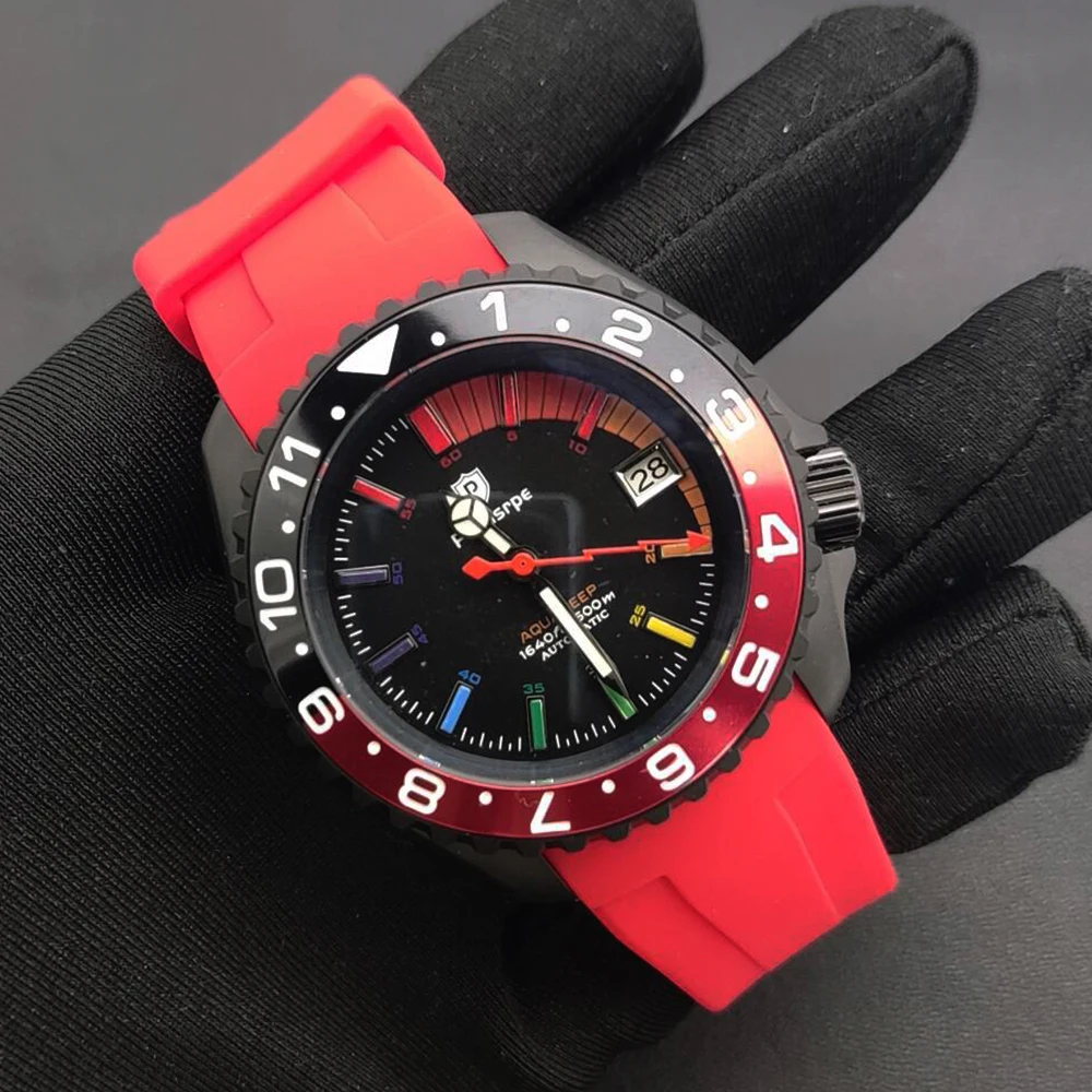 

NH35 Diver 42mm Men Automatic Watch 316 Stainless Steel Retro Mechanical Watches Date 5Bar Sapphire Mirror C3 Luminous