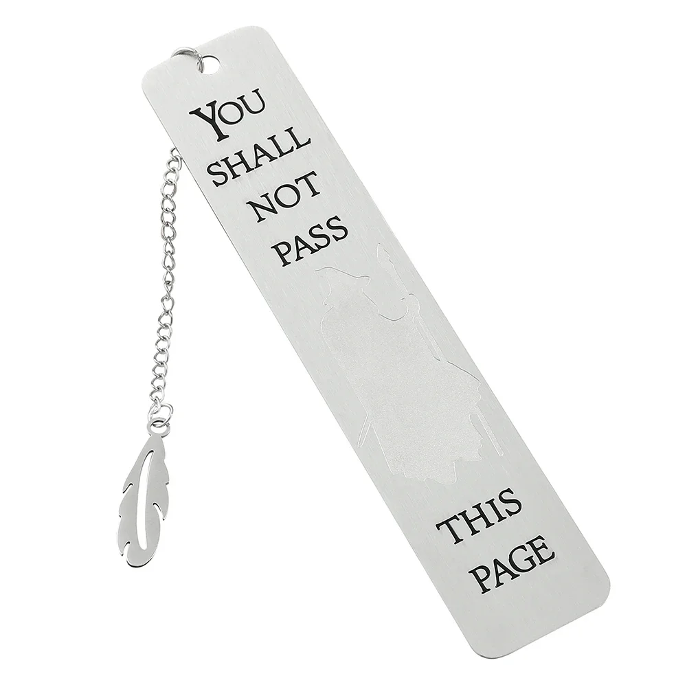 Stainless Steel Wizard Bookmark Corrosion Pattern Reading Lovers Bookmark Engrave Exquisite Festival Gifts for Students Teachers
